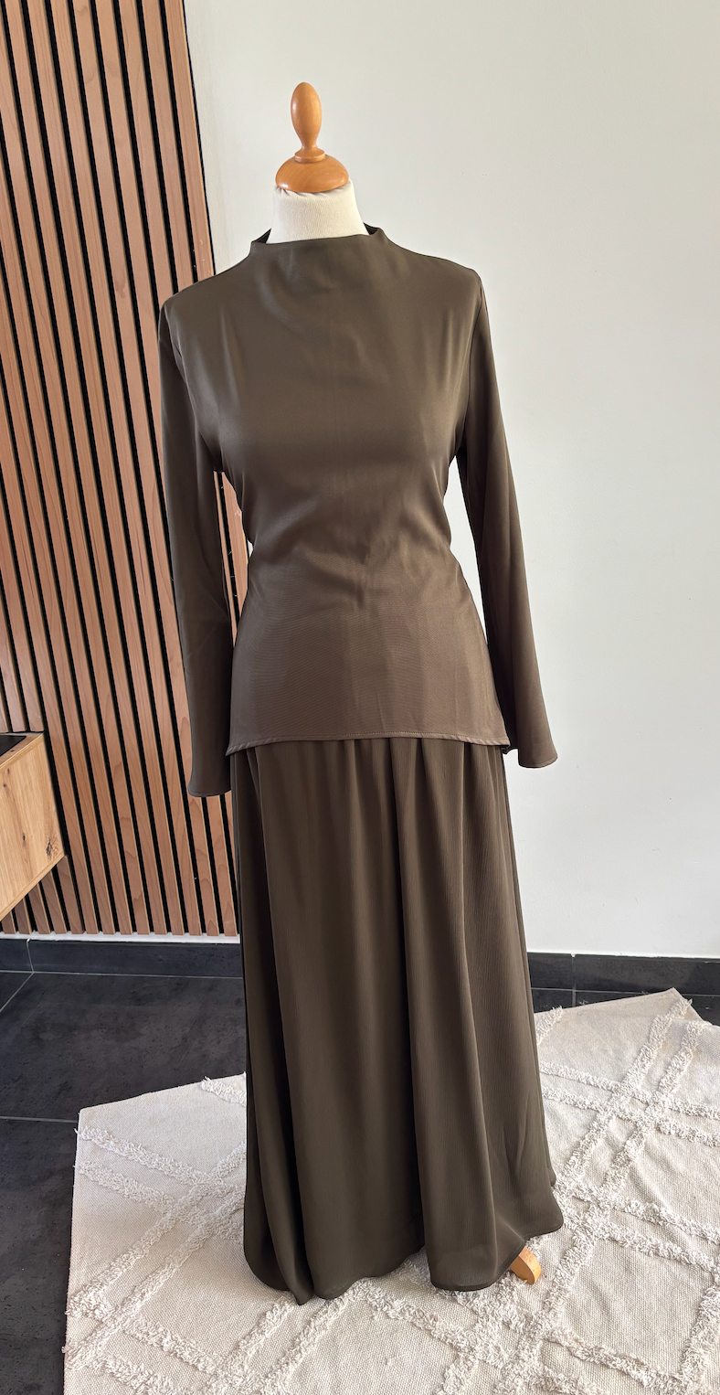 Ensemble jupe Kaki