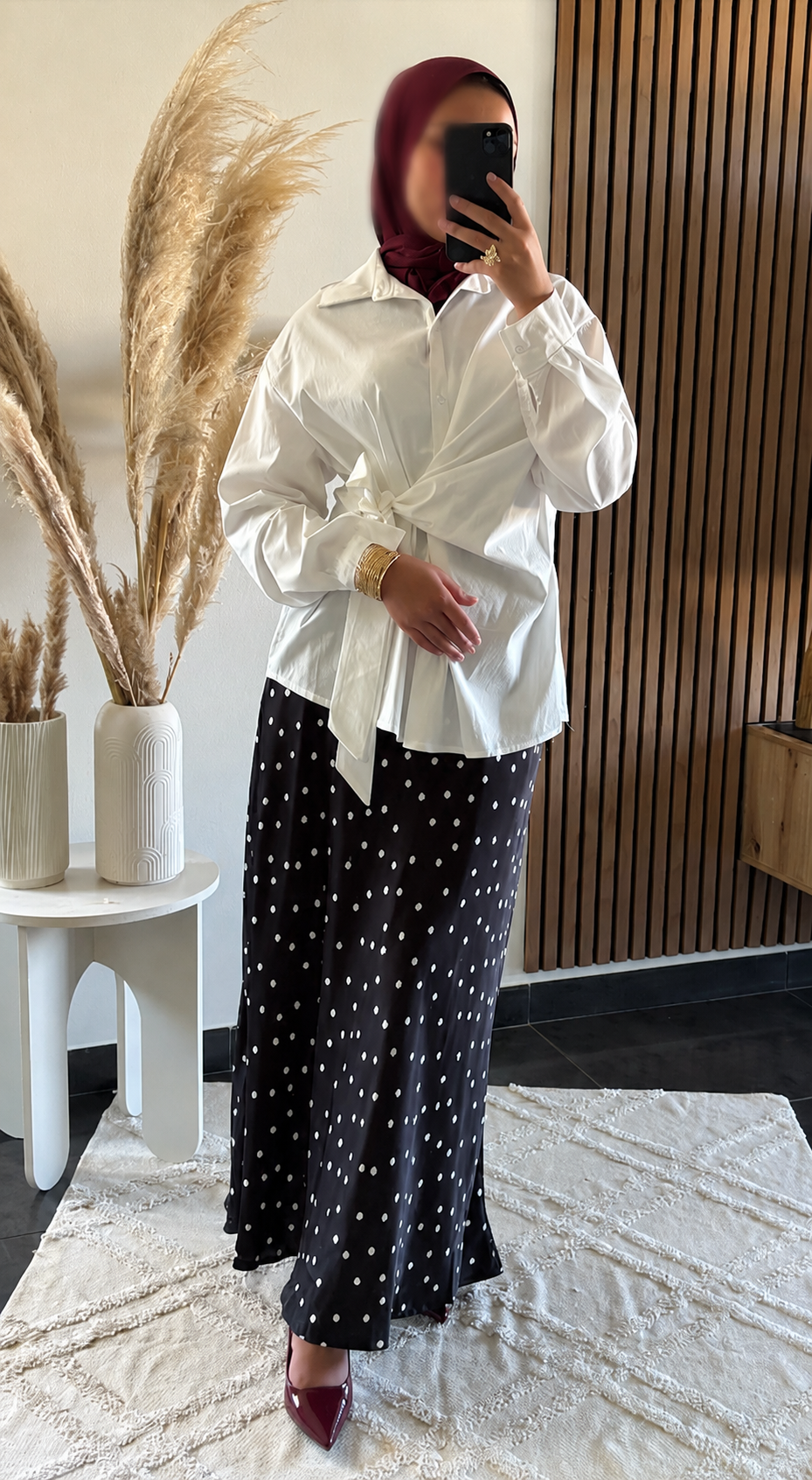 Chemise Noeud Blanche