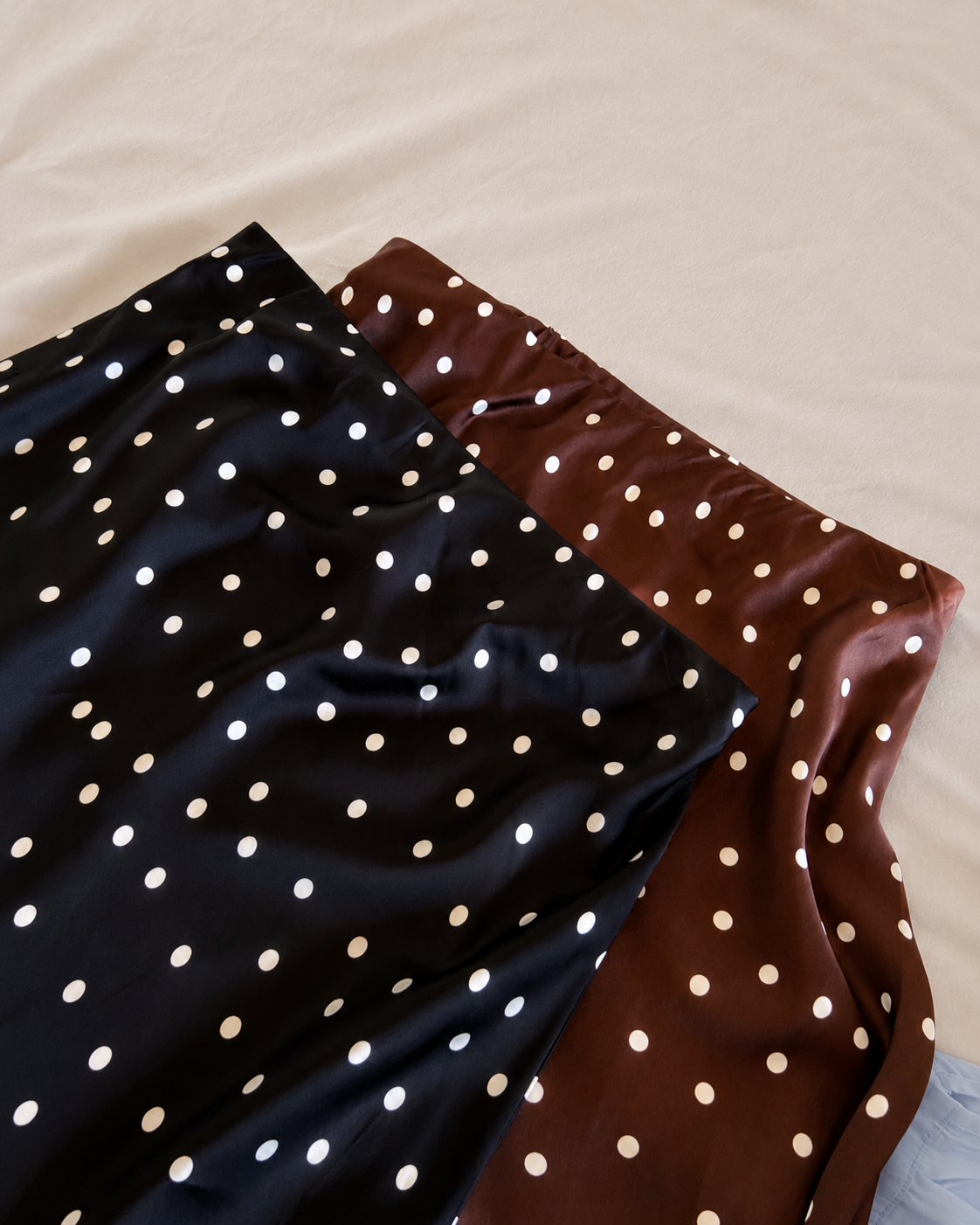 Jupe Marron à pois blancs