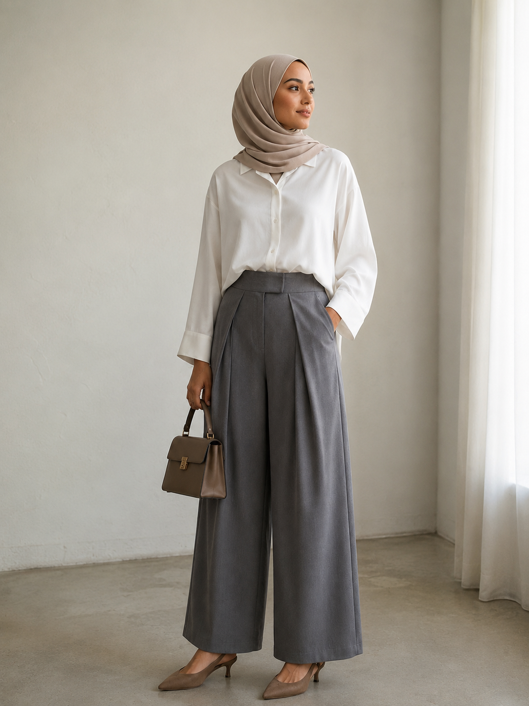 Pantalon Gris
