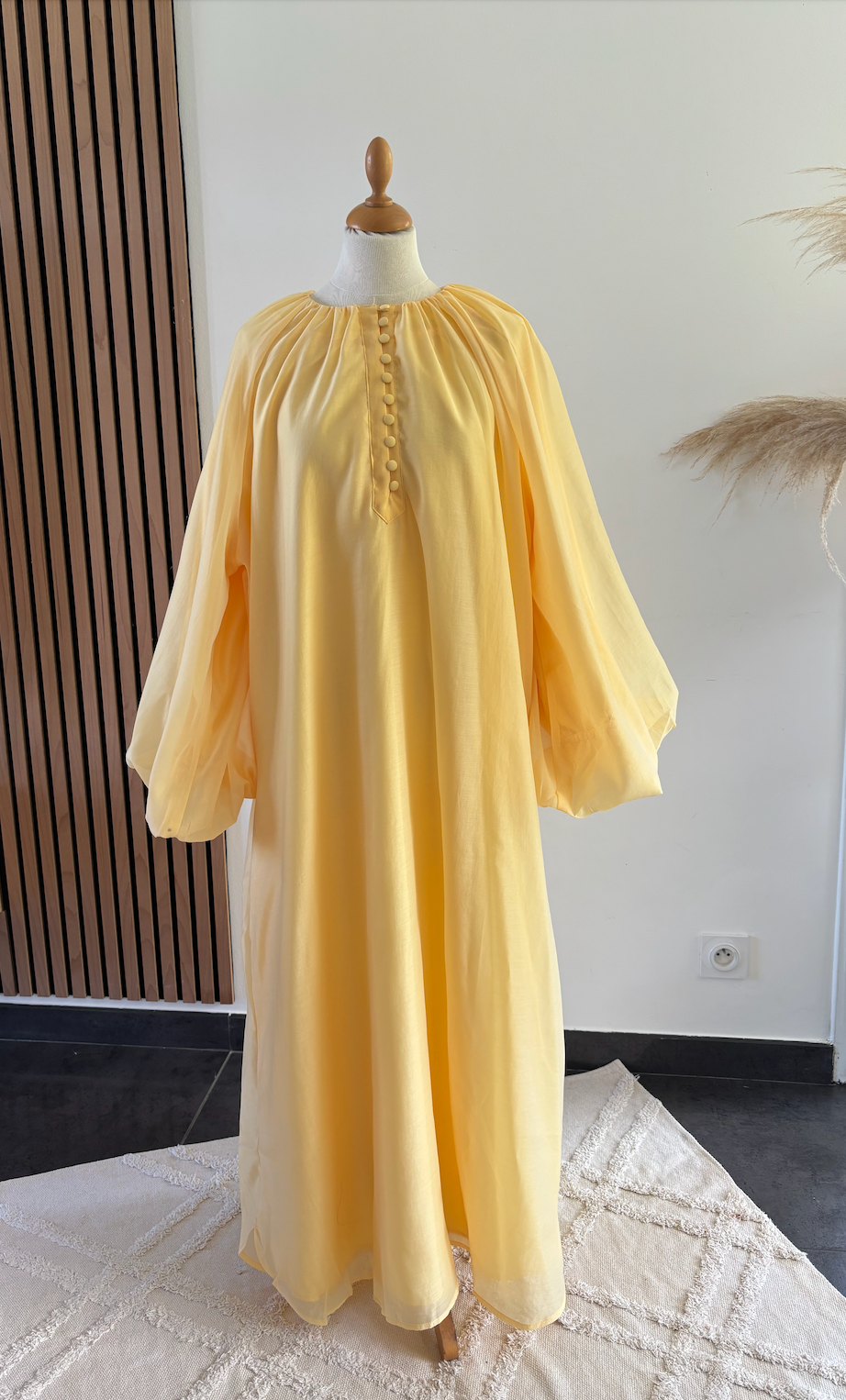 Robe bouffante Jaune