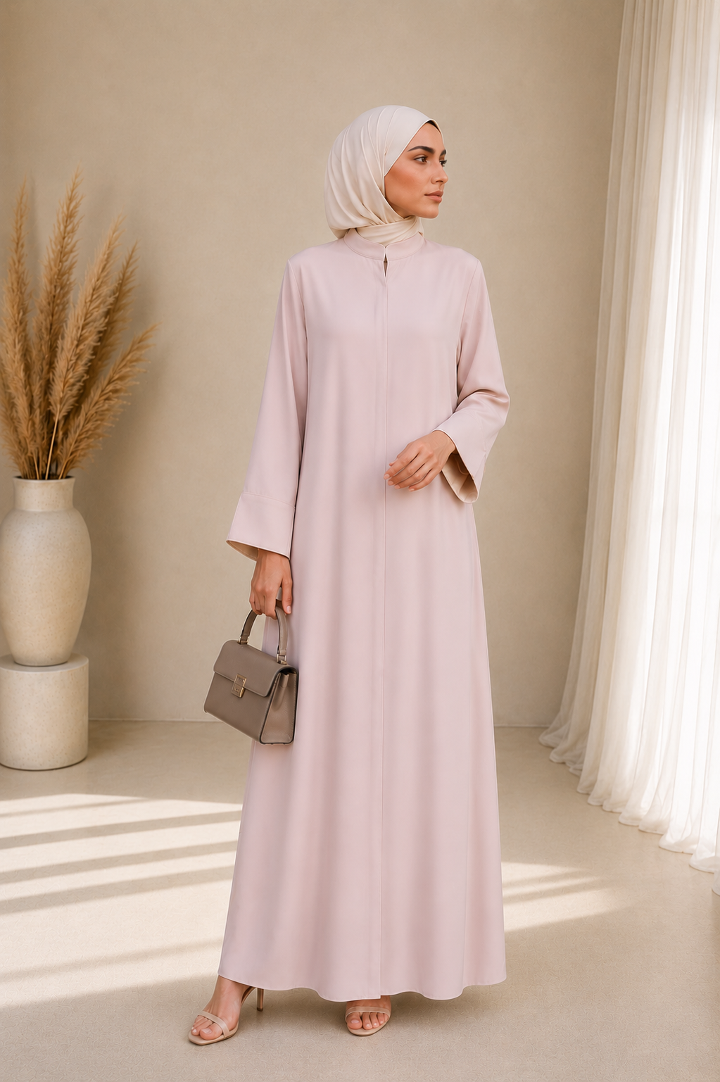 Abaya Rose Pâle