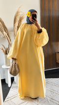 Robe bouffante Jaune