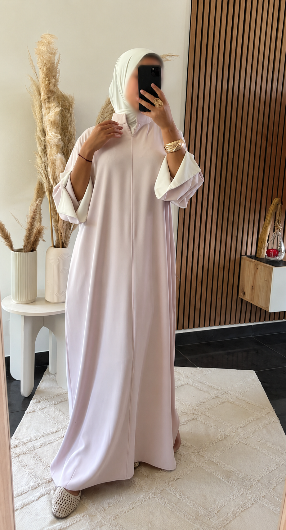 Abaya Rose Pâle