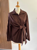 Chemise Noeud marron