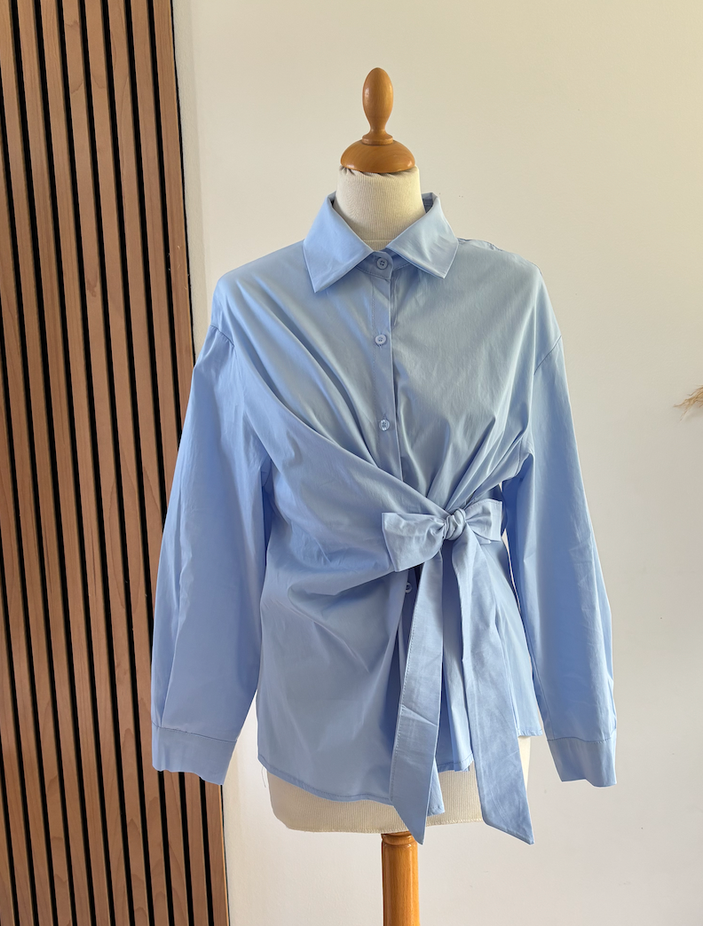 Chemise Nœud Bleu