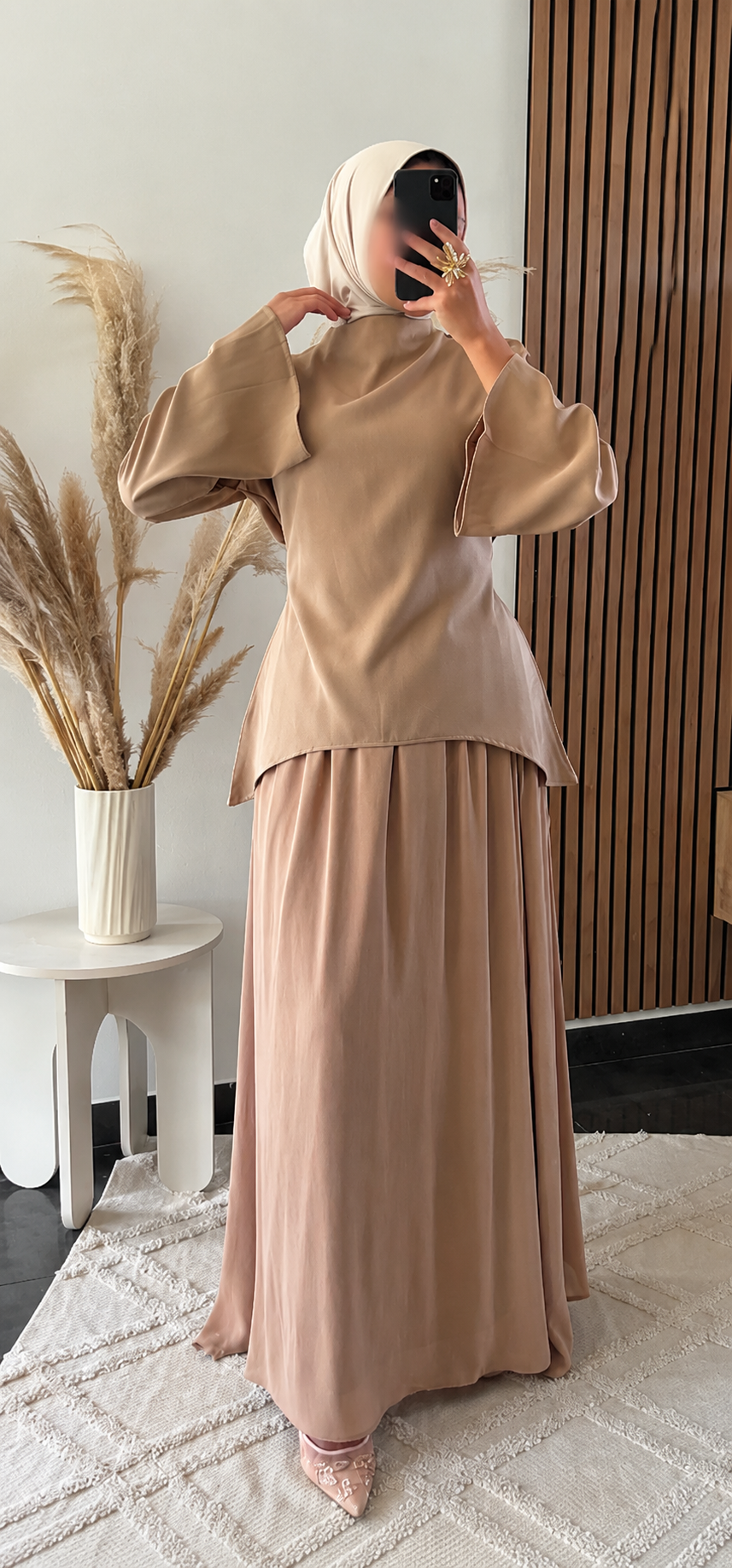 Ensemble jupe Beige