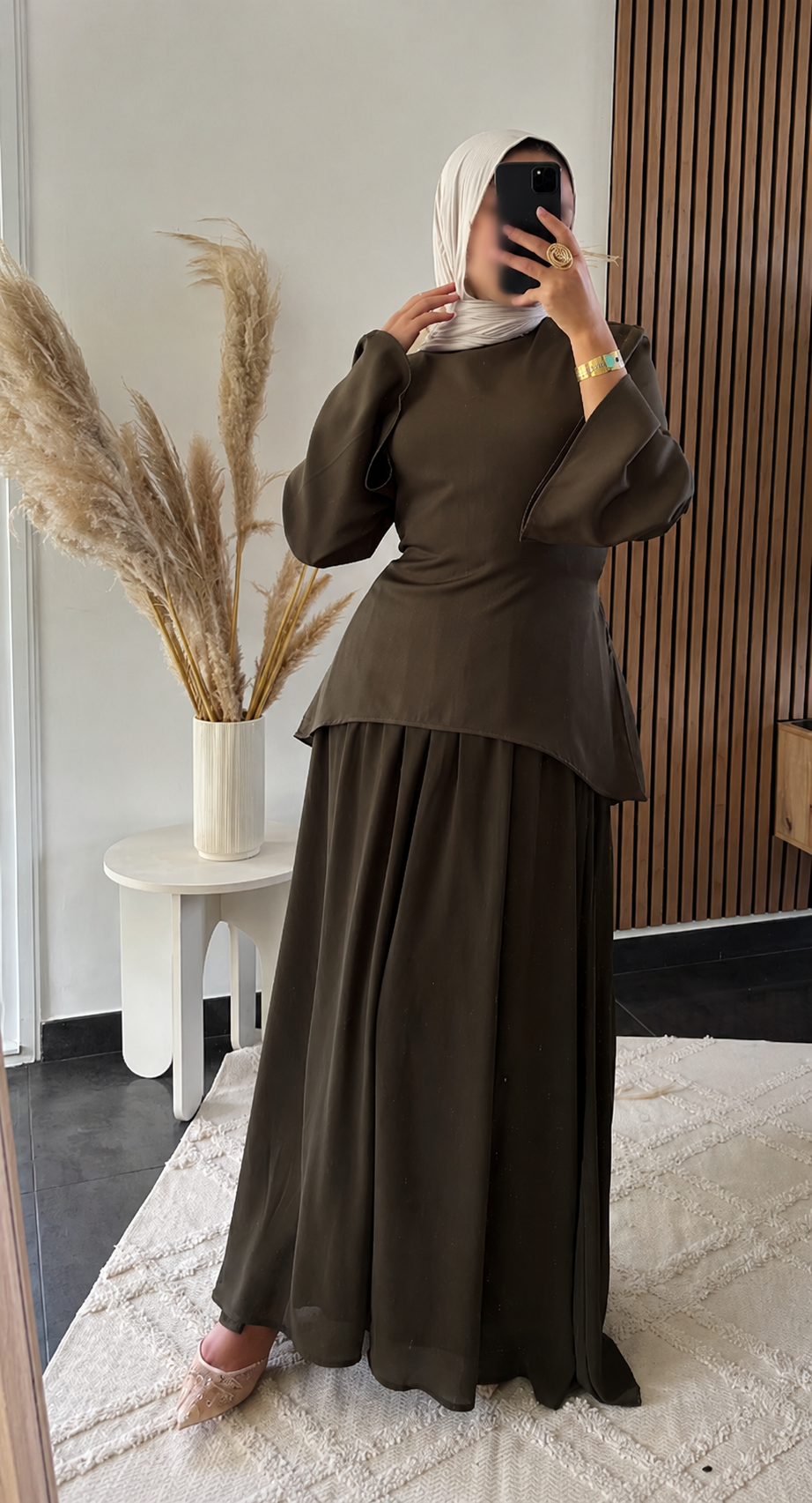 Ensemble jupe Kaki