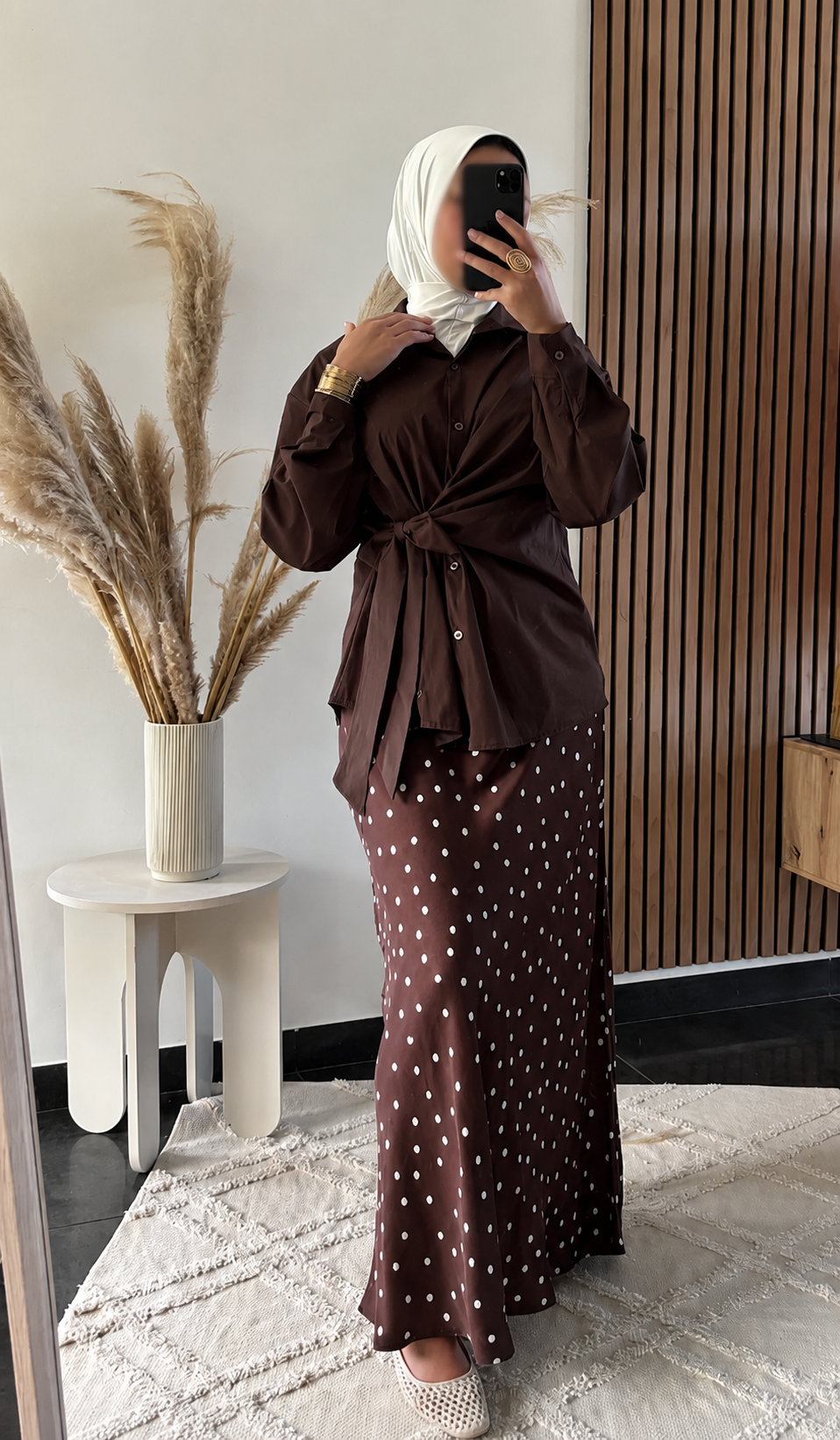 Chemise Noeud marron