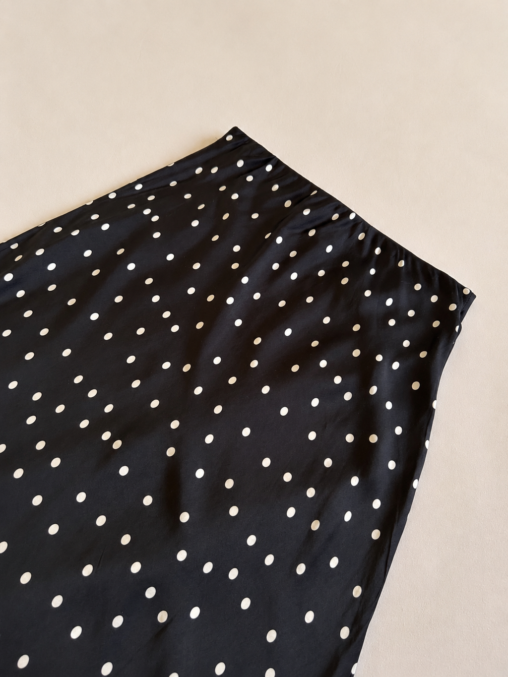 Jupe Noire à pois blancs