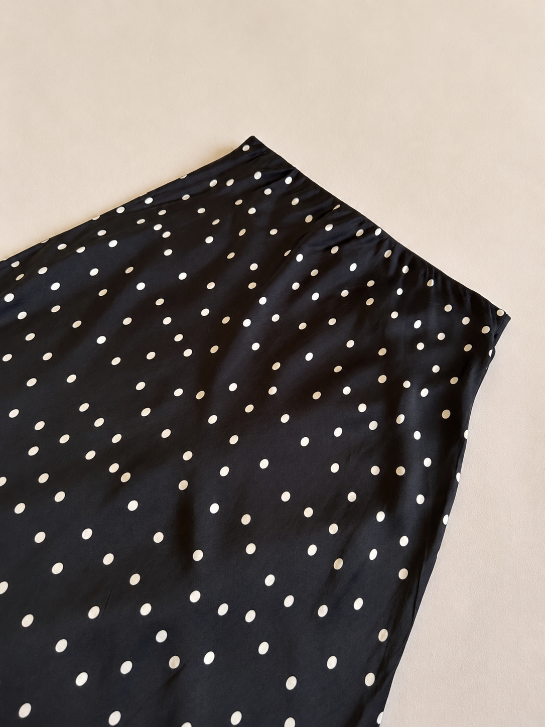 Jupe Noire à pois blancs