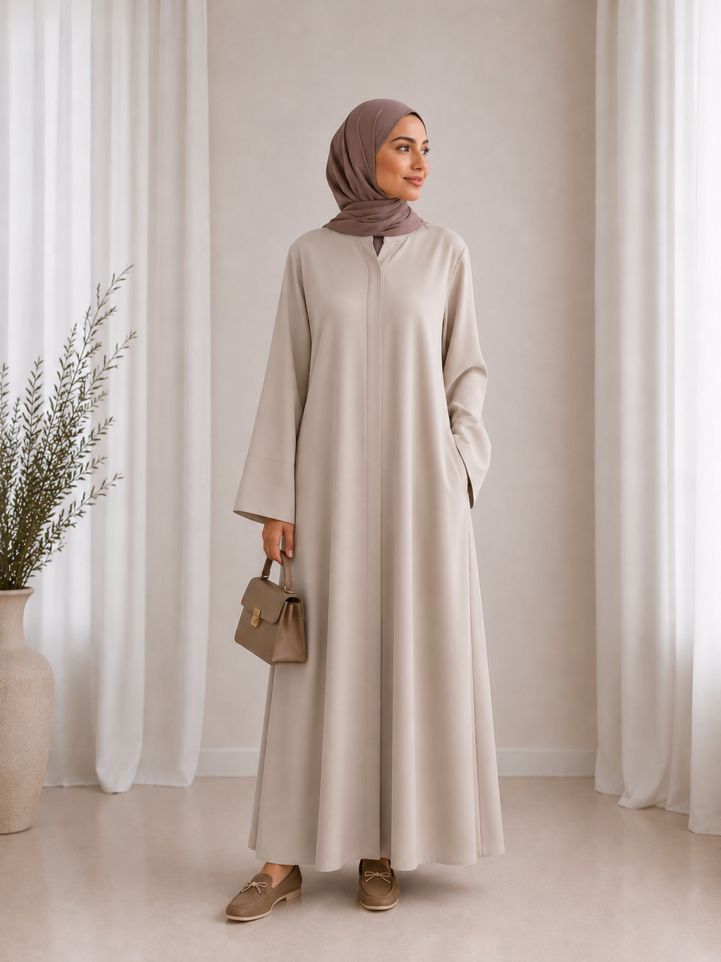 Abaya Crème